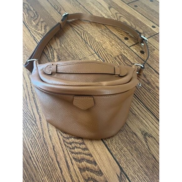 Quince Brown Leather Belt Bag Fanny Pack Last Brand Crossbody - Picture 4 of 6